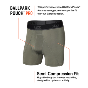 Boxer Saxx Kinetic Light Compression Cargo Grey