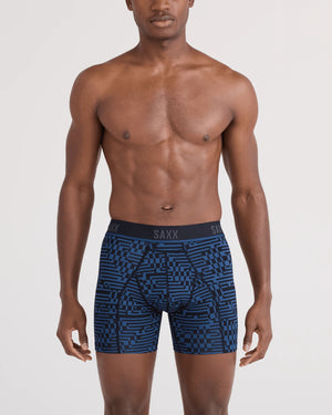 Kinetic Light Compression Boxer CAMOUFLAGE LABYRINTH-NAVY DAWN