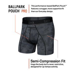 Saxx - Kinetic Light Compression Boxer Brief : Optic Camo-Black