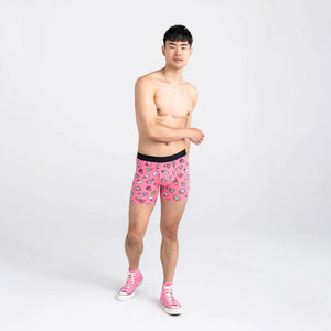 Saxx - Droptemp™ Cooling Cotton Boxer Brief : Brain Freeze-Coral