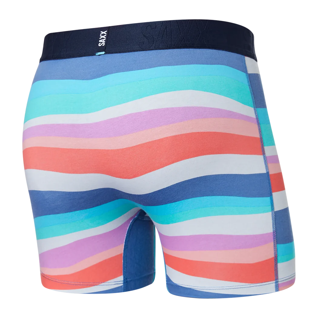 Saxx - Droptemp™ Cooling Cotton Boxer Brief : Cutback Stripe-Multi