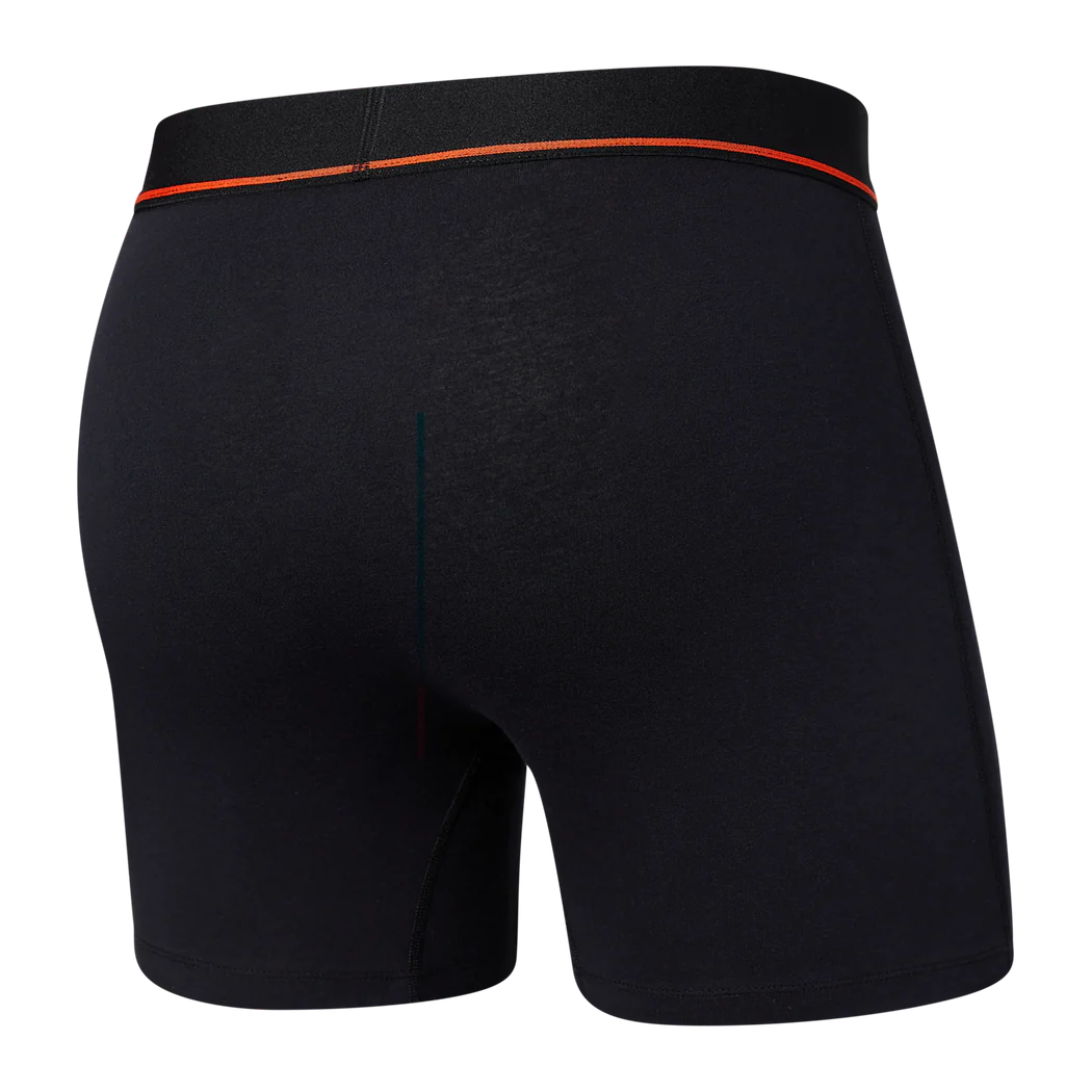 Saxx - Non-Stop Stretch Cotton Boxer Brief : Black