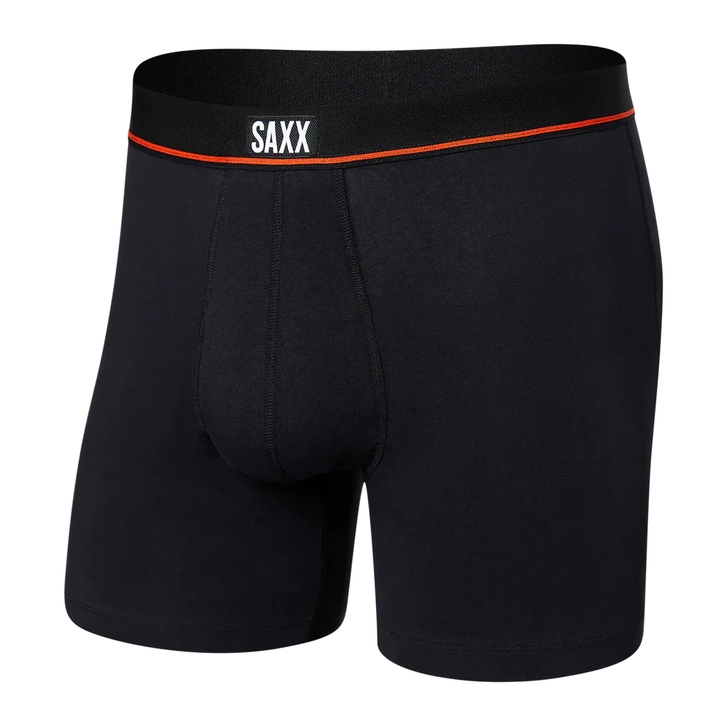 Saxx - Non-Stop Stretch Cotton Boxer Brief : Black