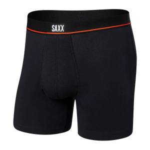 Saxx - Non-Stop Stretch Cotton Boxer Brief : Black