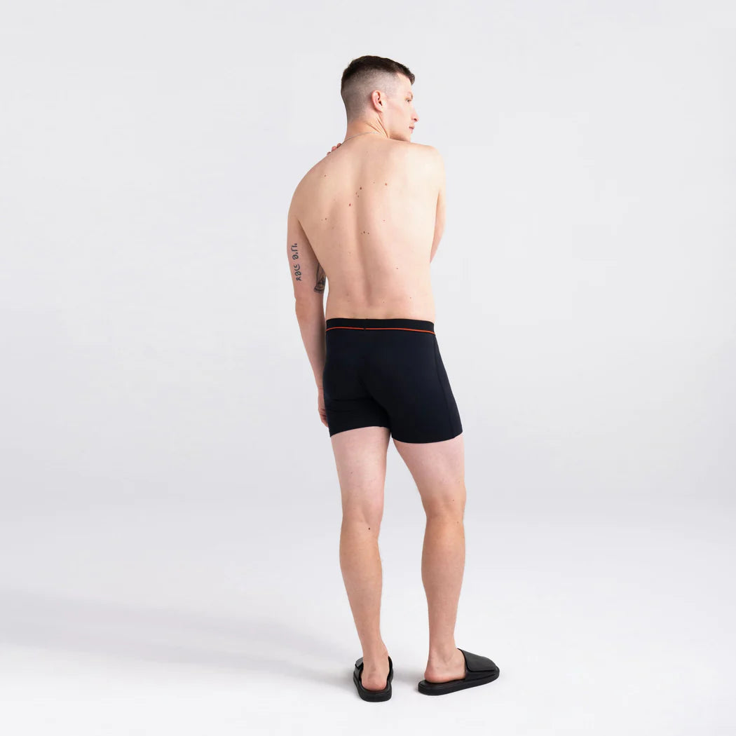 Saxx - Non-Stop Stretch Cotton Boxer Brief : Black