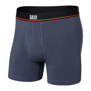 Saxx - Non-Stop Stretch Cotton Boxer Brief : Deep Navy