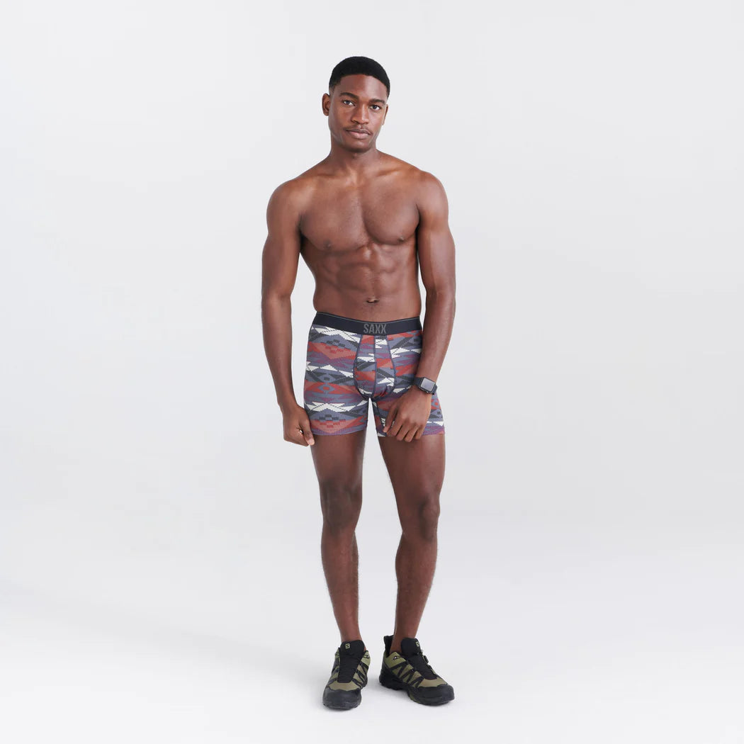 Boxer Saxx Quest Fly Asher Geo- Deep Navy