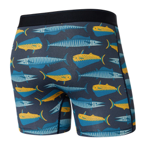 Boxer Saxx Quest Fly MAHI MAHI WAHOO- BLACK