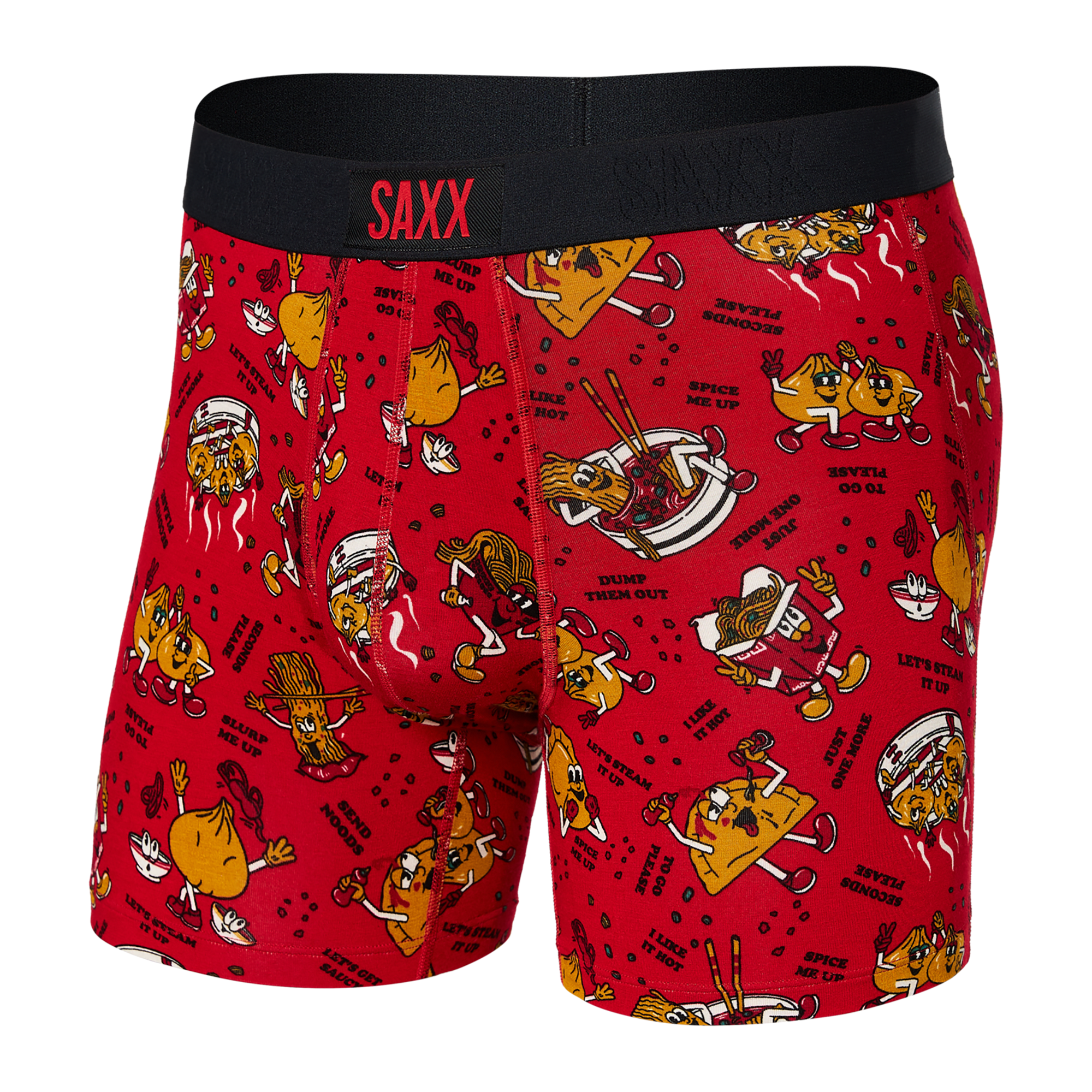 Boxer Saxx Vibe Dumps and Noods - Red