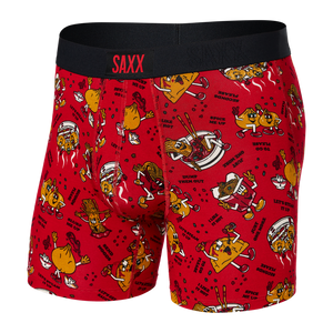 Boxer Saxx Vibe Dumps and Noods - Red