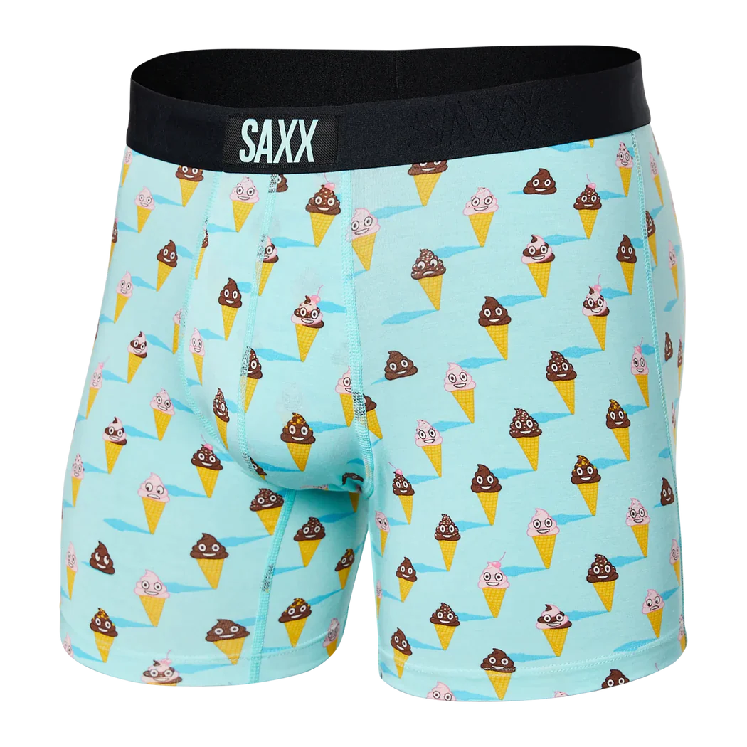 Saxx - Vibe Boxer Brief : Ice Cream Surprise- Aqua