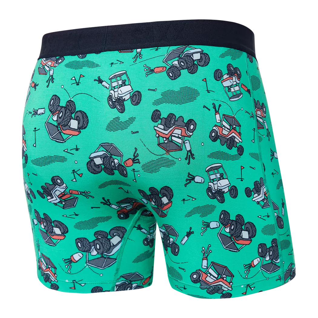 Saxx - Vibe Boxer Brief : Off Course Carts- Green