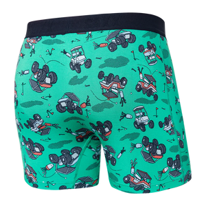 Boxer Saxx Vibe OFF COURSE CARTS- GREEN
