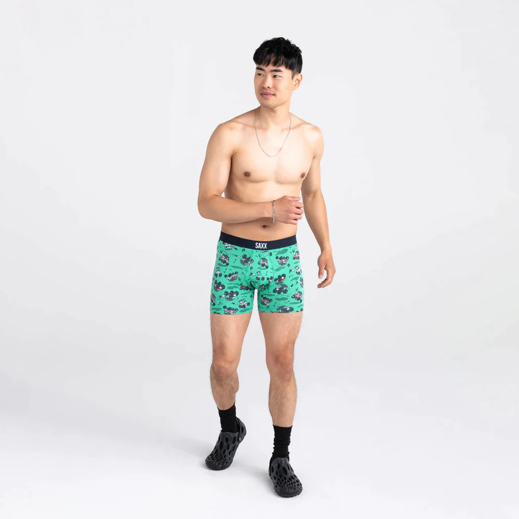 Saxx - Vibe Boxer Brief : Off Course Carts- Green