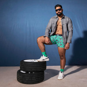 Boxer Saxx Vibe OFF COURSE CARTS- GREEN