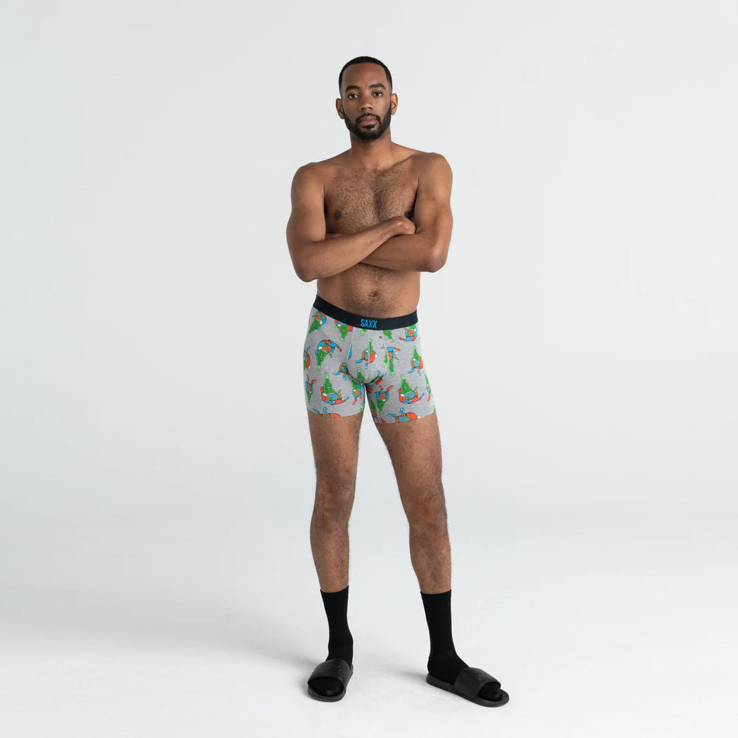 Saxx - Vibe Boxer Brief : Pants Drunk- Grey Heather