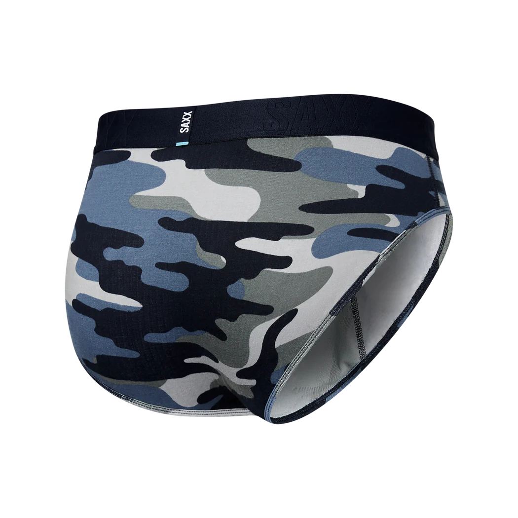 Saxx - Droptemp™ Cooling Cotton Brief : Tidal Camo-Blue