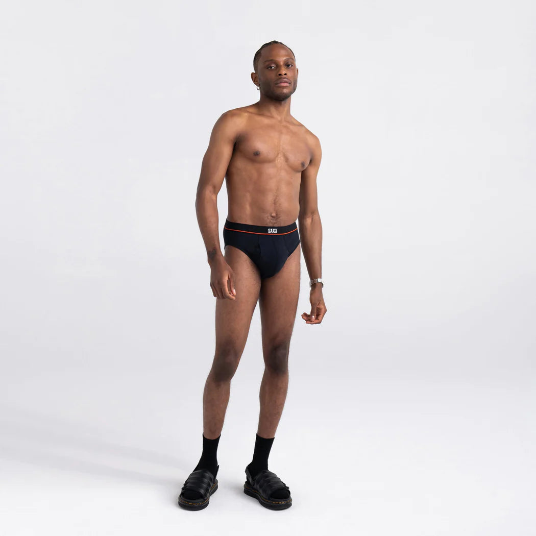 Saxx - Non-Strop Stretch Cotton Classique Brief : Black