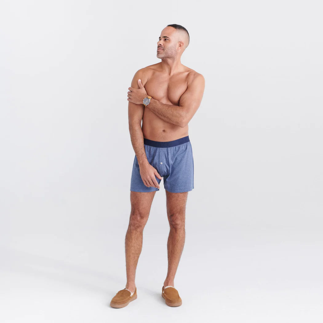 SAXX DropTemp™ Cooling Mesh Boxer Briefs - Men's Boxers in Mid Grey Heather