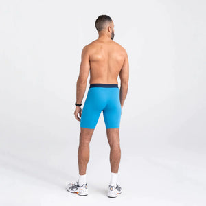 Saxx - Quest Quick Dry Mesh Long Leg : Tropical Blue