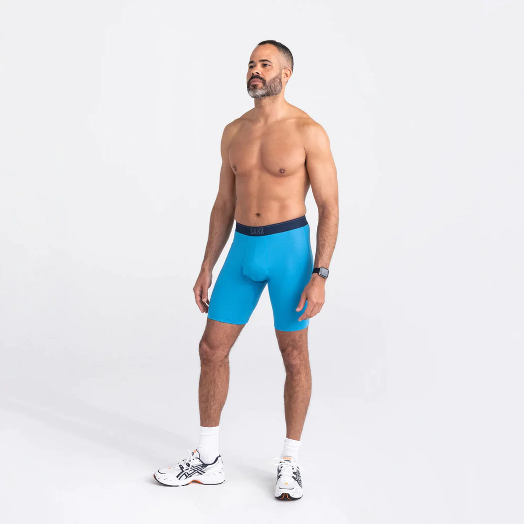 Saxx - Quest Quick Dry Mesh Long Leg : Tropical Blue