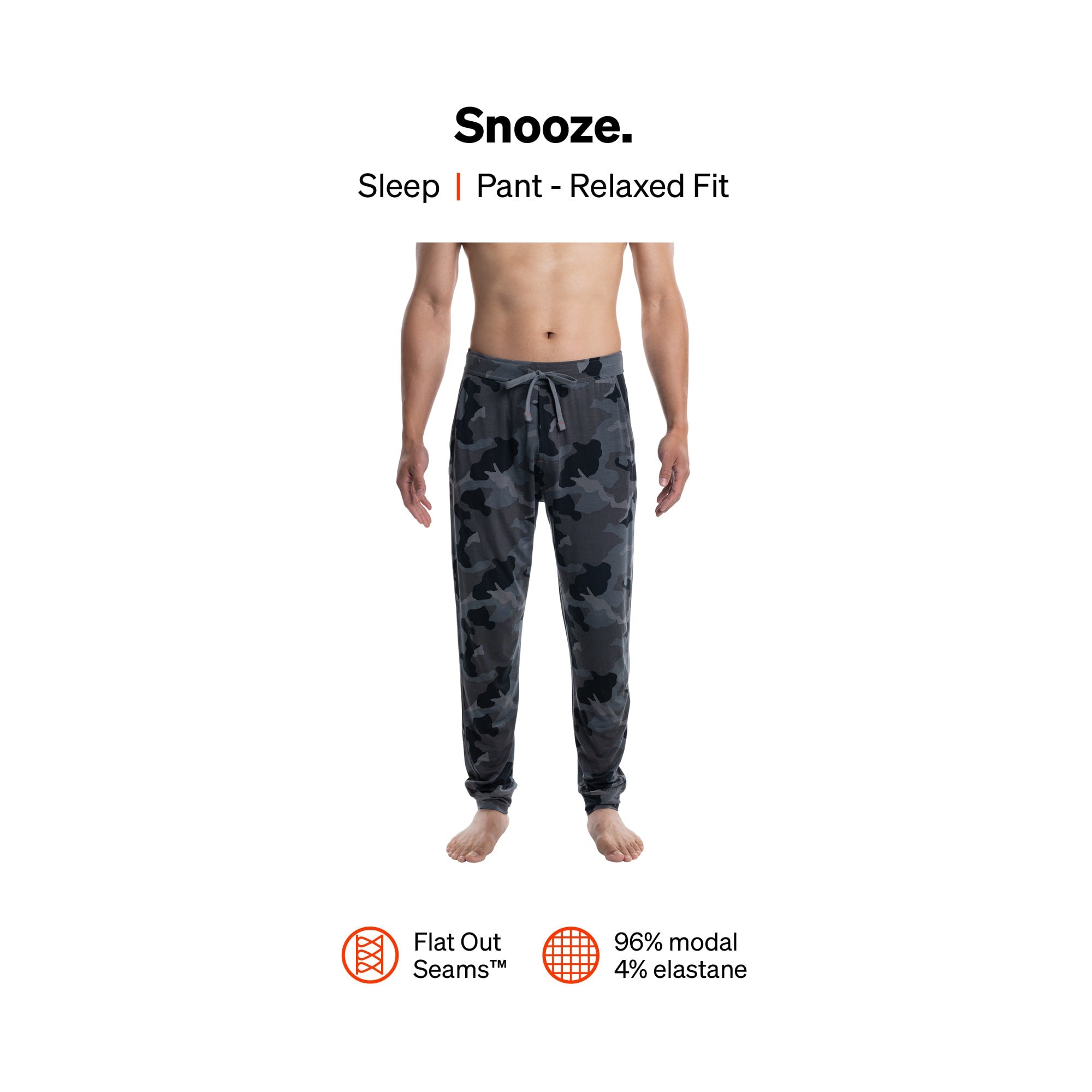 Pantalon Pyjama Snooze SUPERSIZE CAMO- DARK CHARCOAL