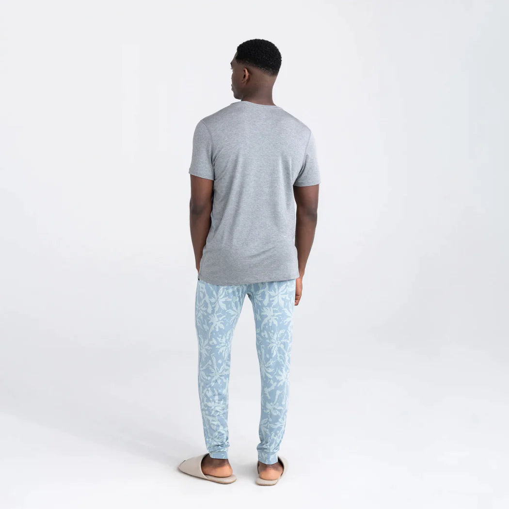 Saxx - Snooze Pants : Splash Palms - Desert Blue 