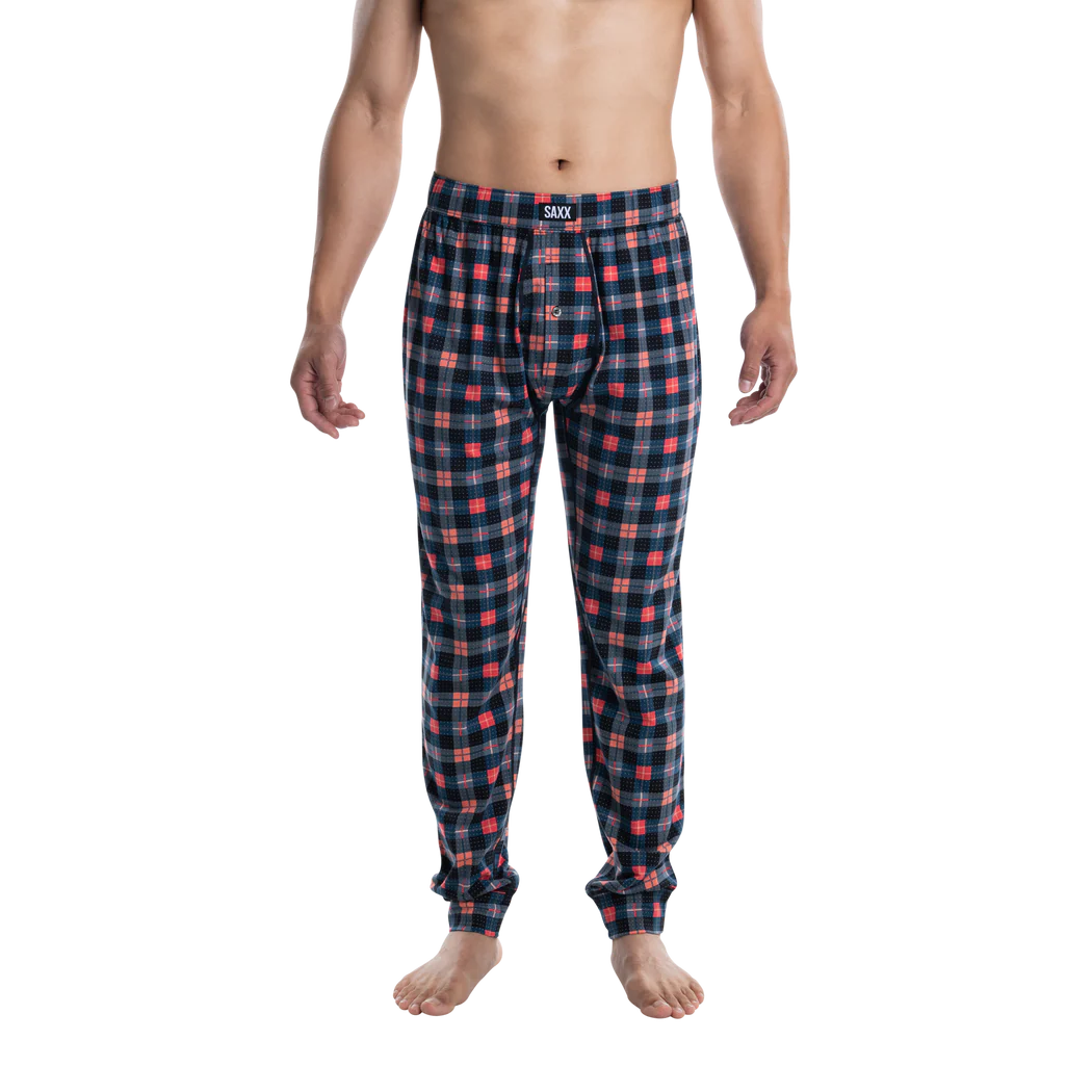 Saxx - Droptemp™ Cooling Sleep Pants : Catnap Plaid-Black