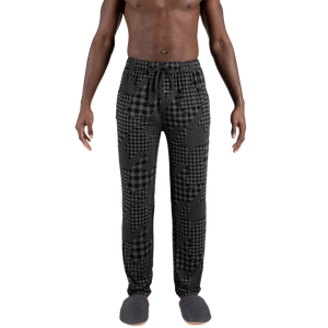 Saxx - 22ND Century Silk Pajama Pants : Dogstooth Camo-Black