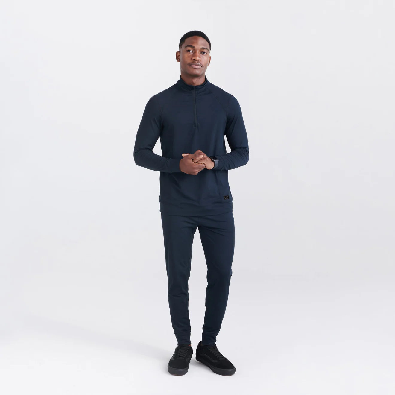 Pantalon jogging Peakdaze performant en maille douce Black
