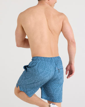 Short Multi-Sport 2N1 7" BROCART ANANAS-TAPISSERIE