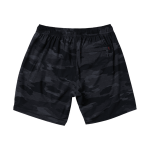 Short Multi-Sport 2N1 7" MARÉE CAMO - BLEU