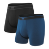 Pack of 2 Daytripper boxers BLACK/CITY BLUE HEATHER