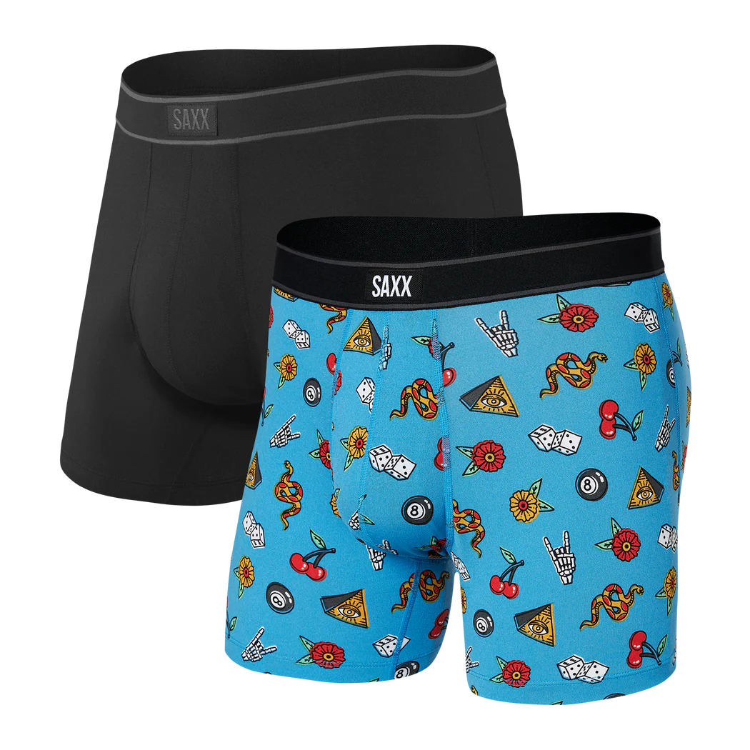 Pack de 2 boxers Saxx Daytripper Indelible/Black