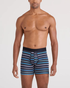 Pack of 2 Droptemp Cotton Boxers VIBRANT STRIPE/DARK GREY GREY