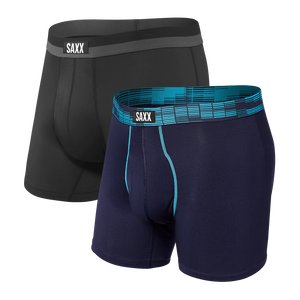 Pack de 2 boxers Sport Mesh NAVY DIGI DNA/BLACK