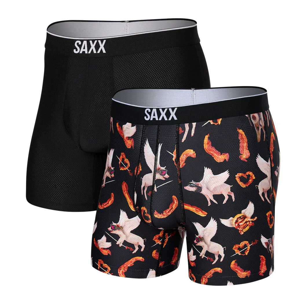 Saxx - Volt Boxer Brief Heart/Black 2 pack