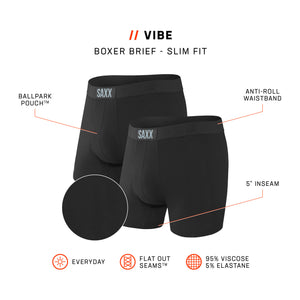 Pack de 2 boxers Vibe Black