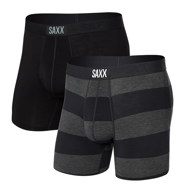 Pack de 2 boxers Vibe Graphite Ombre Rugby/Black