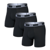 Pack of 3 ESSENTIAL PERFORMANCE BLACK boxer shorts