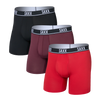 3-pack of ESSENTIAL PERFORMANCE boxers: RED/MARITIME/BLACK