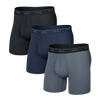 Pack of 3 Quest boxers BLACK/GREY/NAVY