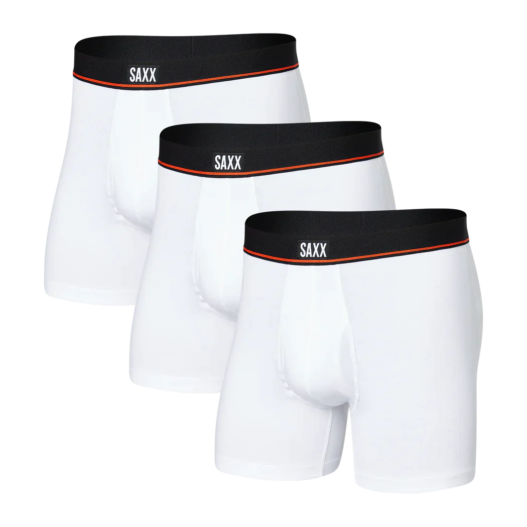 Pack of 3 Non-Stop Stretch Cotton White Boxers