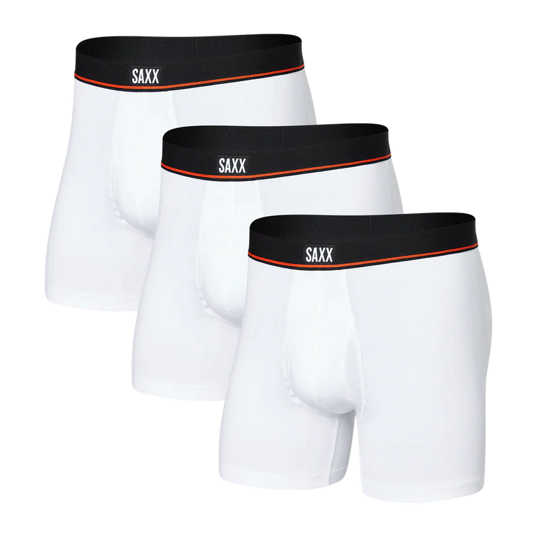 Pack of 3 Non-Stop Stretch Cotton White Boxers