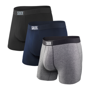 Pack de 3 boxers Vibe Black/Grey/Navy