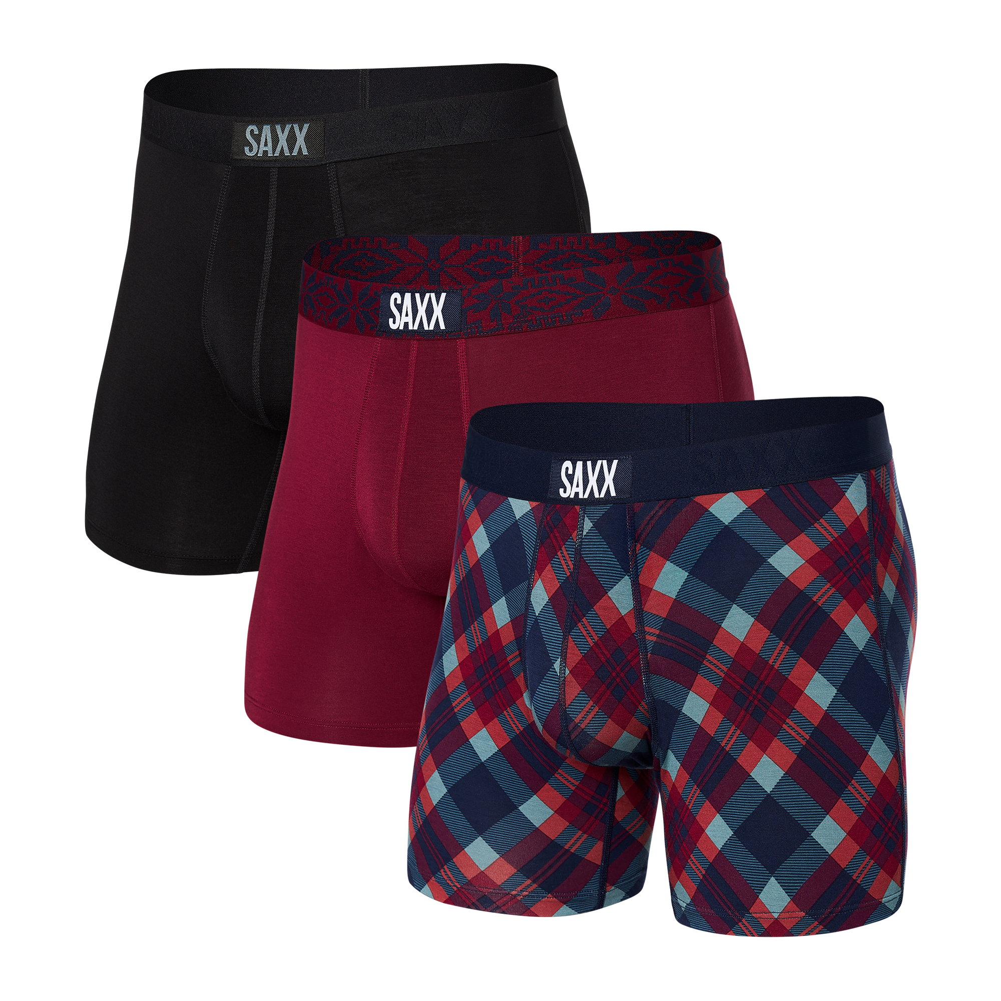 Pack de 3 boxers Vibe Olympia/Holiday/Black