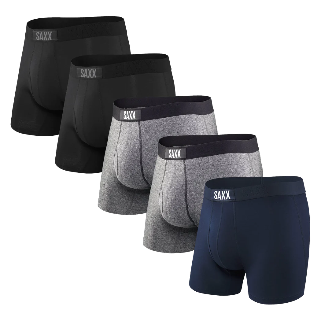 Pack de 5 boxers Saxx Ultra Black-Grey-Navy