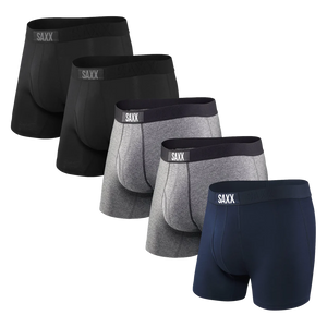 Pack de 5 boxers Saxx Ultra Black-Grey-Navy