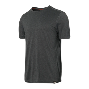 T-shirt Saxx ALL DAY AERATOR FADED BLACK HEATHER