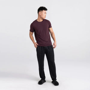 Saxx - 22ND Century Silk Pajama Pants : Dogstooth Camo-Black